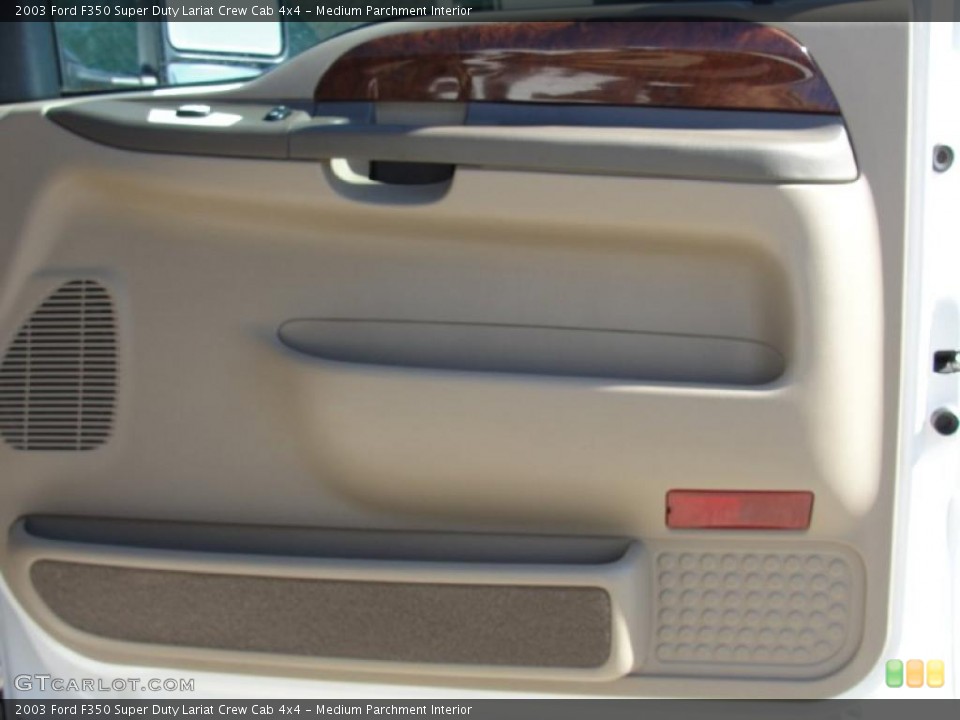 Medium Parchment Interior Door Panel for the 2003 Ford F350 Super Duty Lariat Crew Cab 4x4 #45209269