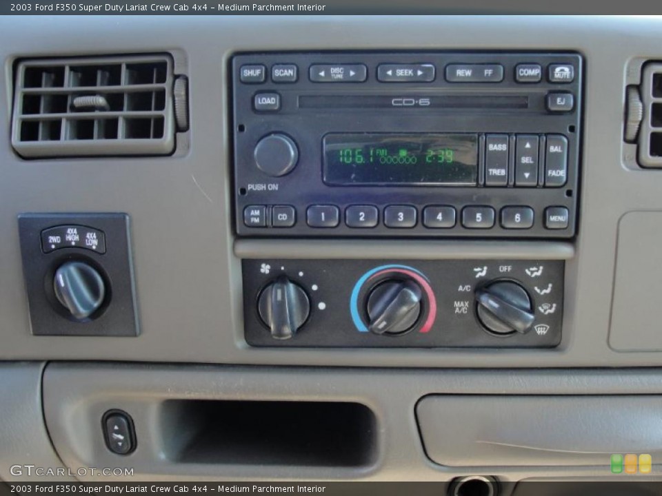 Medium Parchment Interior Controls for the 2003 Ford F350 Super Duty Lariat Crew Cab 4x4 #45209493