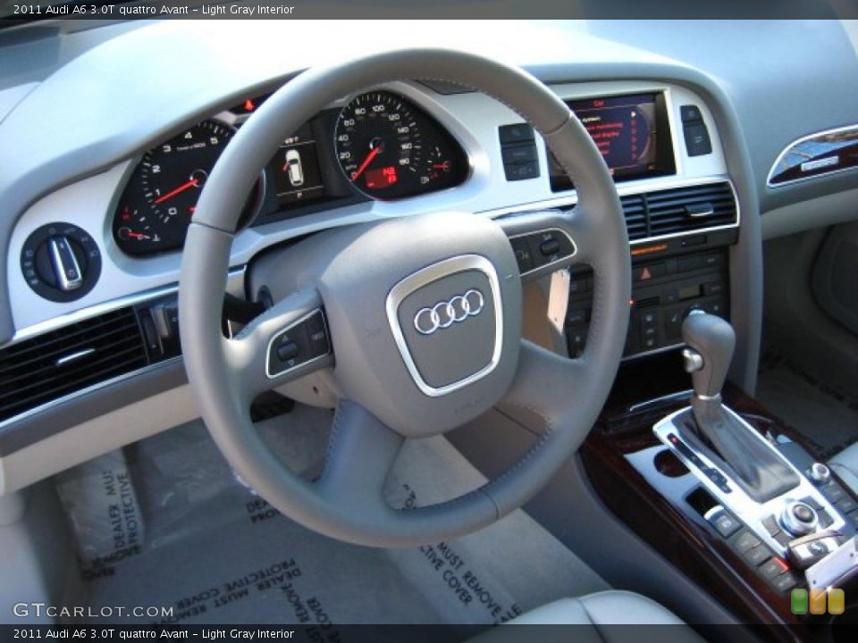 Light Gray Interior Steering Wheel for the 2011 Audi A6 3.0T quattro Avant #45210749