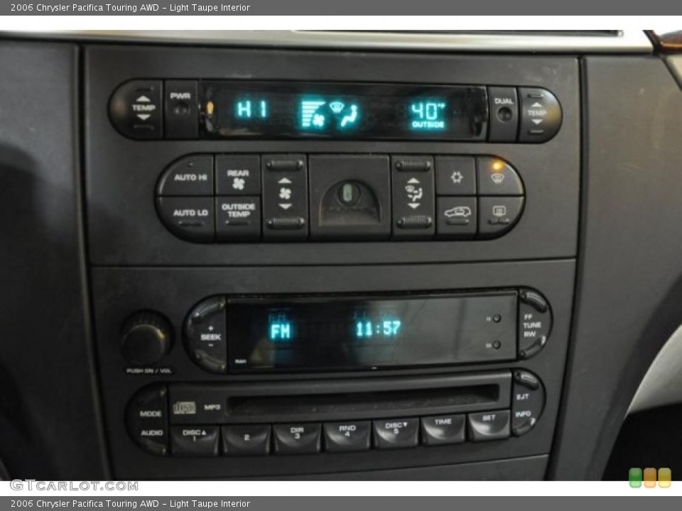 Light Taupe Interior Controls for the 2006 Chrysler Pacifica Touring AWD #45211573