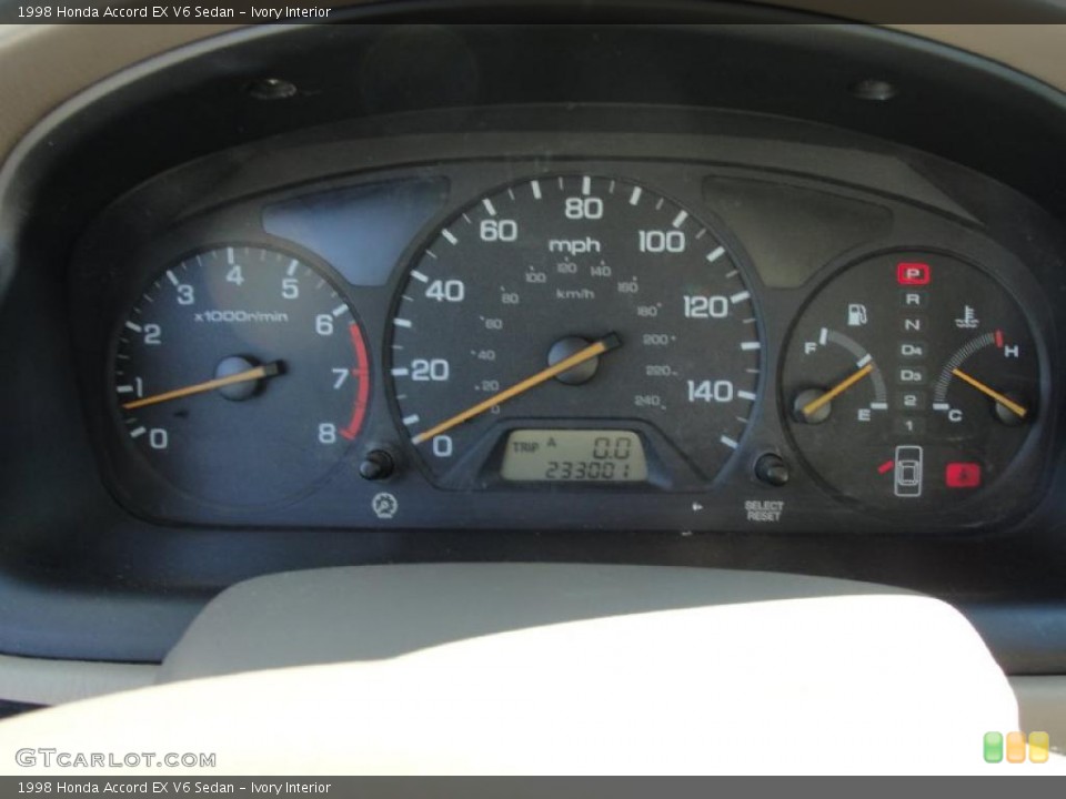 Ivory Interior Gauges for the 1998 Honda Accord EX V6 Sedan #45215005