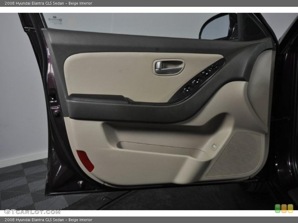 Beige Interior Door Panel for the 2008 Hyundai Elantra GLS Sedan #45215977