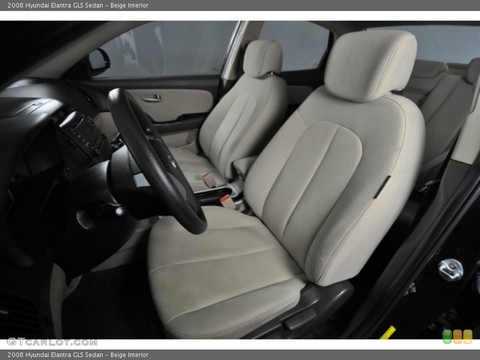 Beige Interior Photo for the 2008 Hyundai Elantra GLS Sedan #45216033