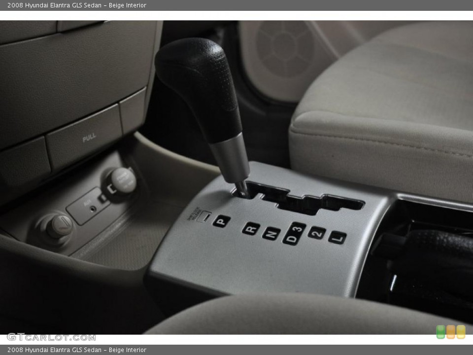 Beige Interior Transmission for the 2008 Hyundai Elantra GLS Sedan #45216065
