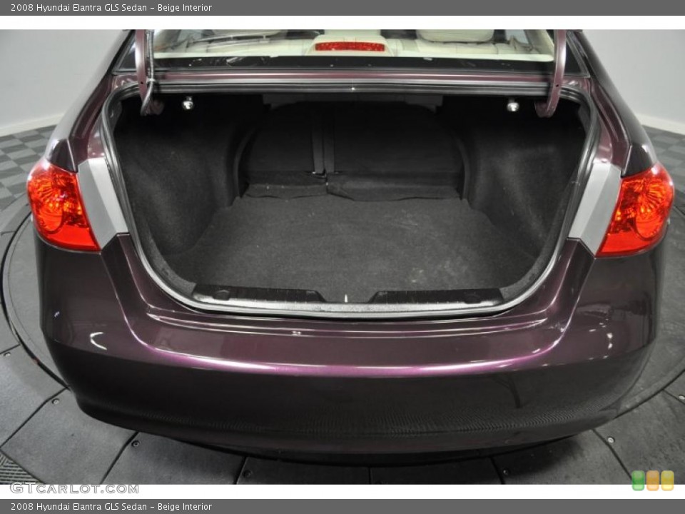 Beige Interior Trunk for the 2008 Hyundai Elantra GLS Sedan #45216161
