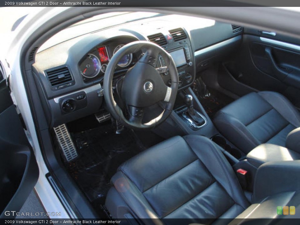 Anthracite Black Leather Interior Photo for the 2009 Volkswagen GTI 2 Door #45218265