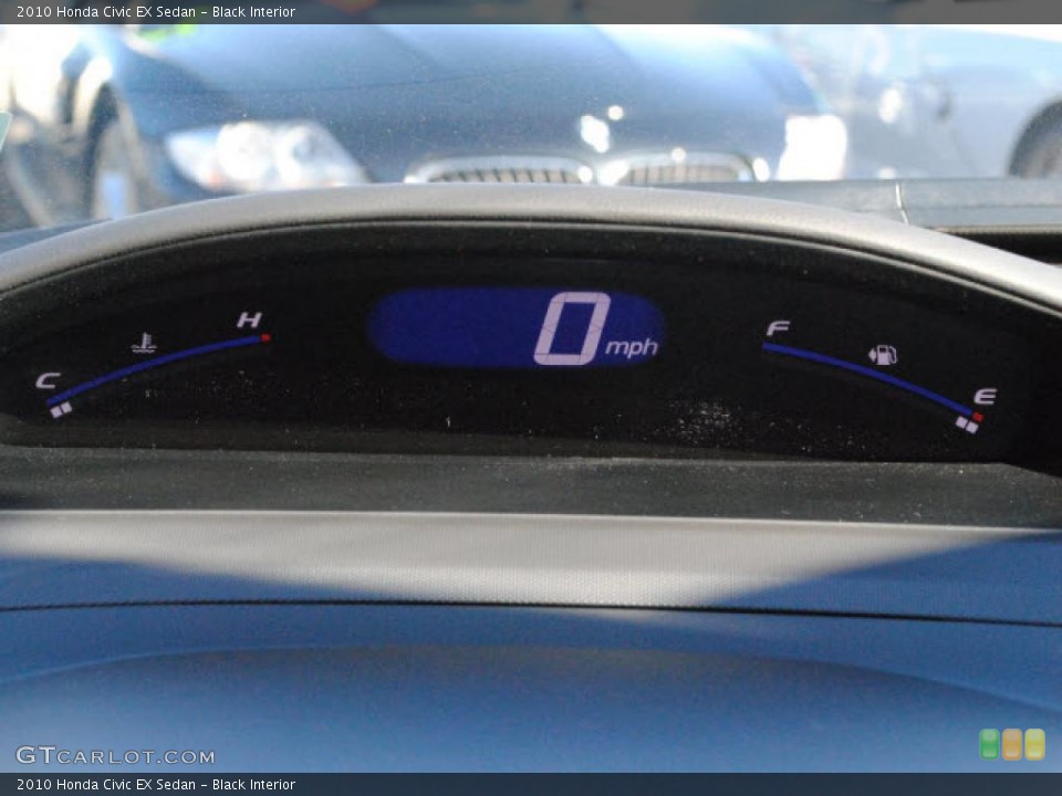 Black Interior Gauges for the 2010 Honda Civic EX Sedan #45218737