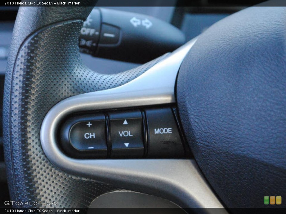 Black Interior Controls for the 2010 Honda Civic EX Sedan #45218781