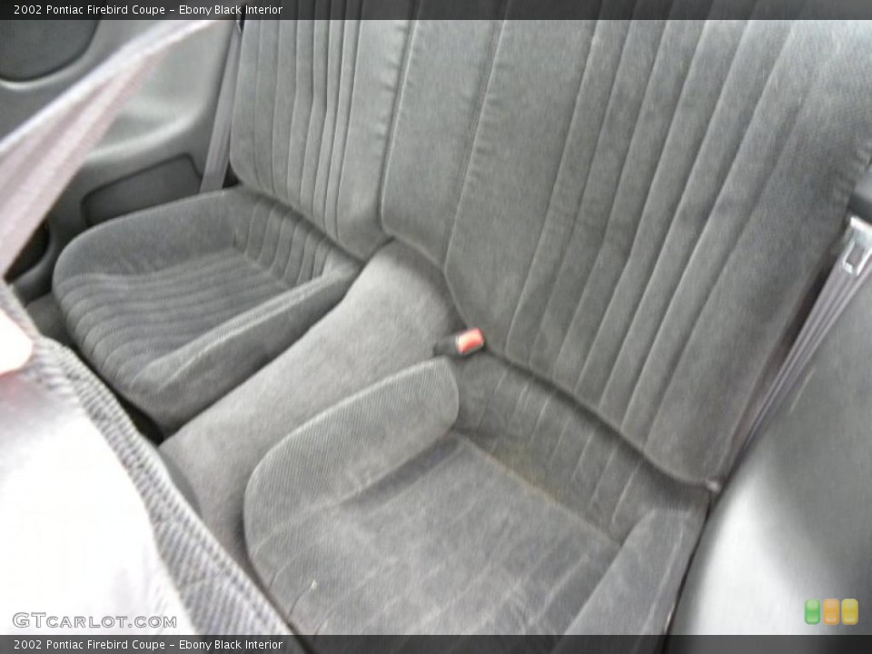 Ebony Black Interior Photo for the 2002 Pontiac Firebird Coupe #45221777