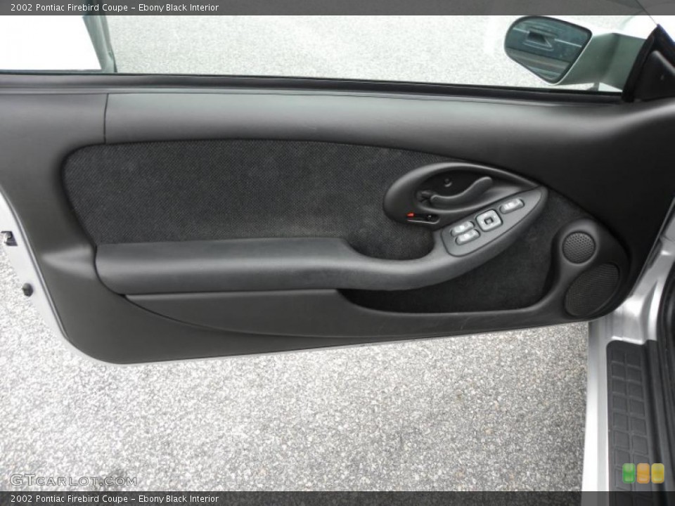 Ebony Black Interior Door Panel for the 2002 Pontiac Firebird Coupe #45221789