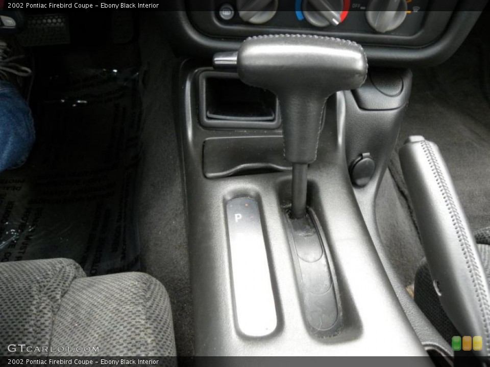 Ebony Black Interior Transmission for the 2002 Pontiac Firebird Coupe #45221897