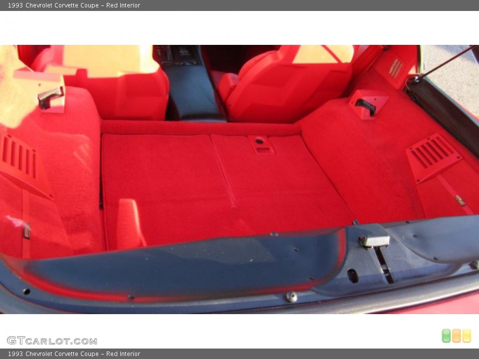 Red Interior Trunk for the 1993 Chevrolet Corvette Coupe #45222689