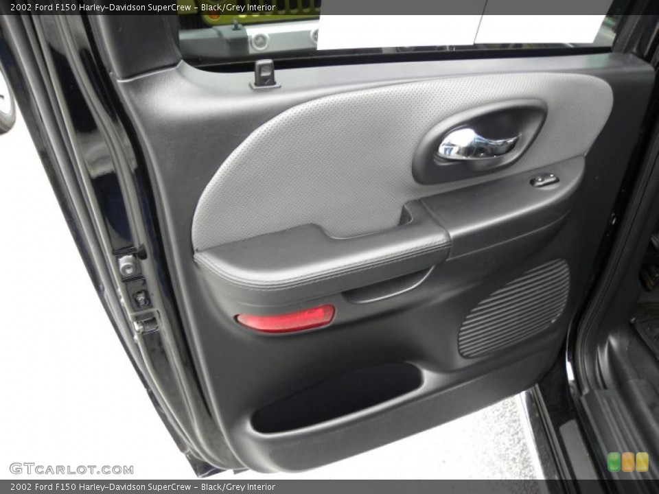 Black/Grey Interior Door Panel for the 2002 Ford F150 Harley-Davidson SuperCrew #45224171