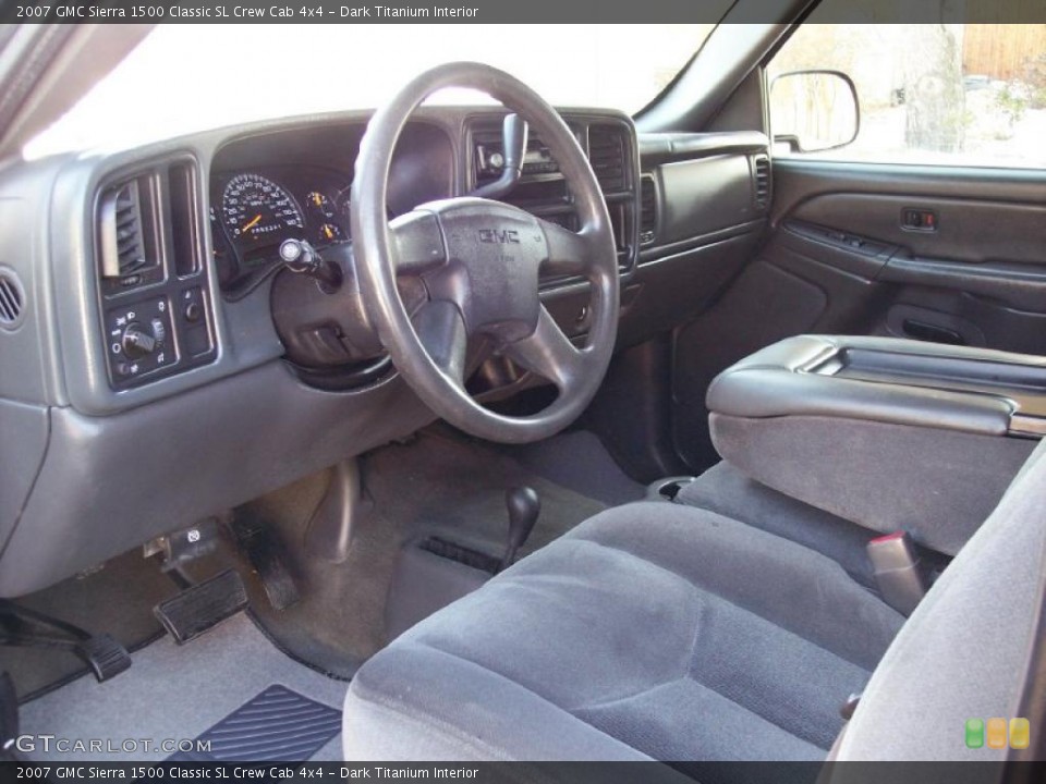 Dark Titanium Interior Dashboard for the 2007 GMC Sierra 1500 Classic SL Crew Cab 4x4 #45224753