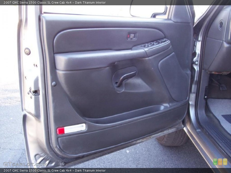 Dark Titanium Interior Door Panel for the 2007 GMC Sierra 1500 Classic SL Crew Cab 4x4 #45224825