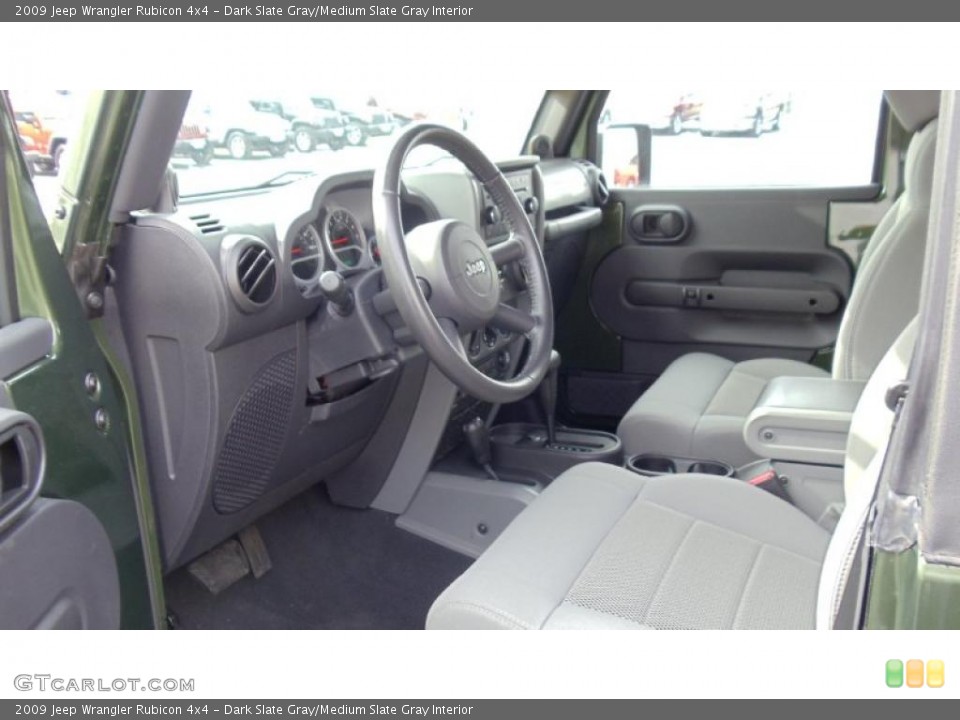 Dark Slate Gray/Medium Slate Gray Interior Photo for the 2009 Jeep Wrangler Rubicon 4x4 #45226353