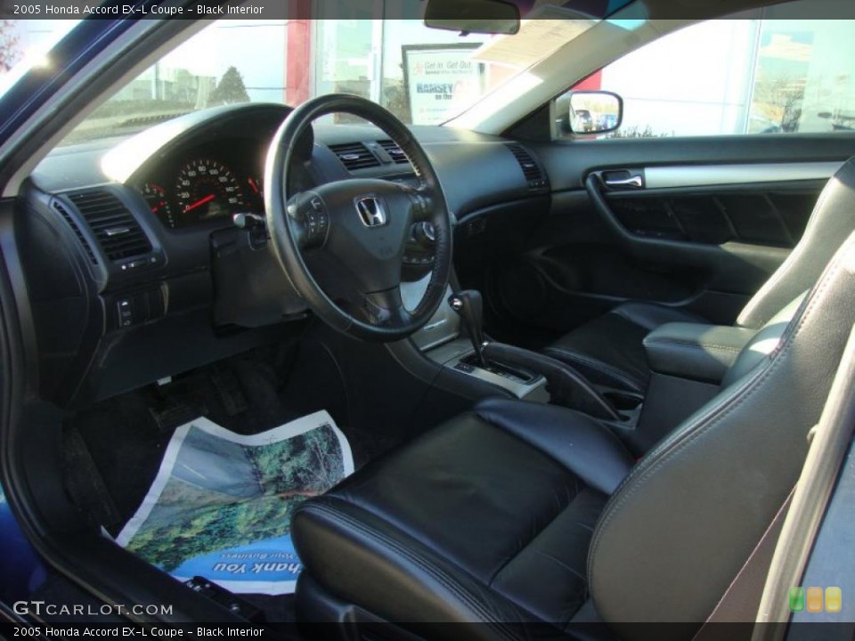 Black Interior Prime Interior for the 2005 Honda Accord EX-L Coupe #45227729