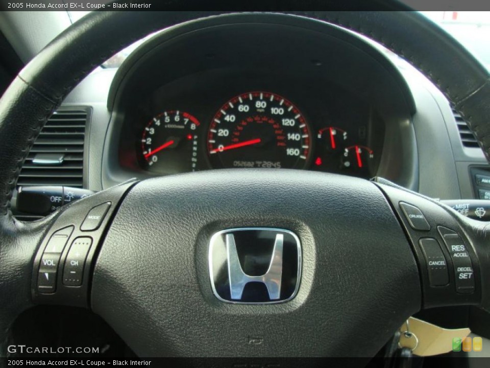 Black Interior Controls for the 2005 Honda Accord EX-L Coupe #45227745