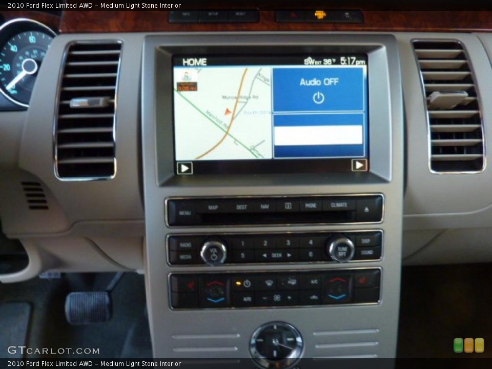 Medium Light Stone Interior Controls for the 2010 Ford Flex Limited AWD #45231553