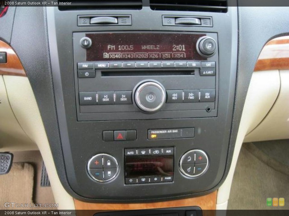 Tan Interior Controls for the 2008 Saturn Outlook XR #45232745