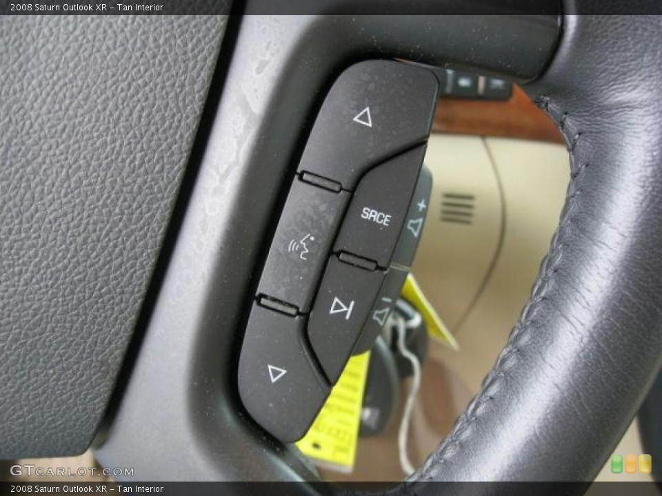 Tan Interior Controls for the 2008 Saturn Outlook XR #45232773