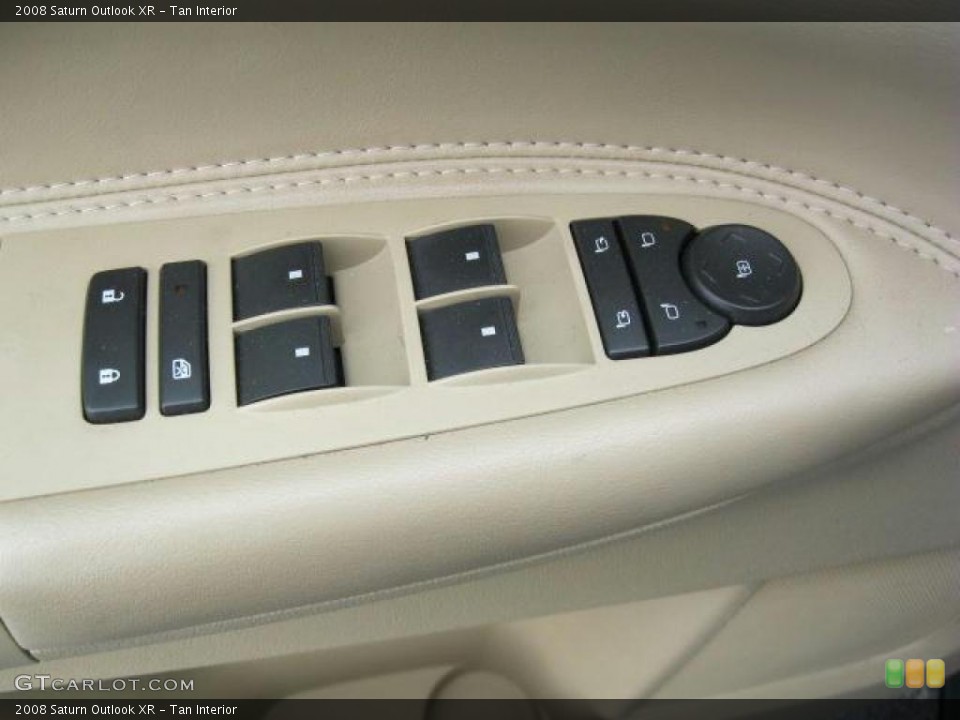 Tan Interior Controls for the 2008 Saturn Outlook XR #45232809