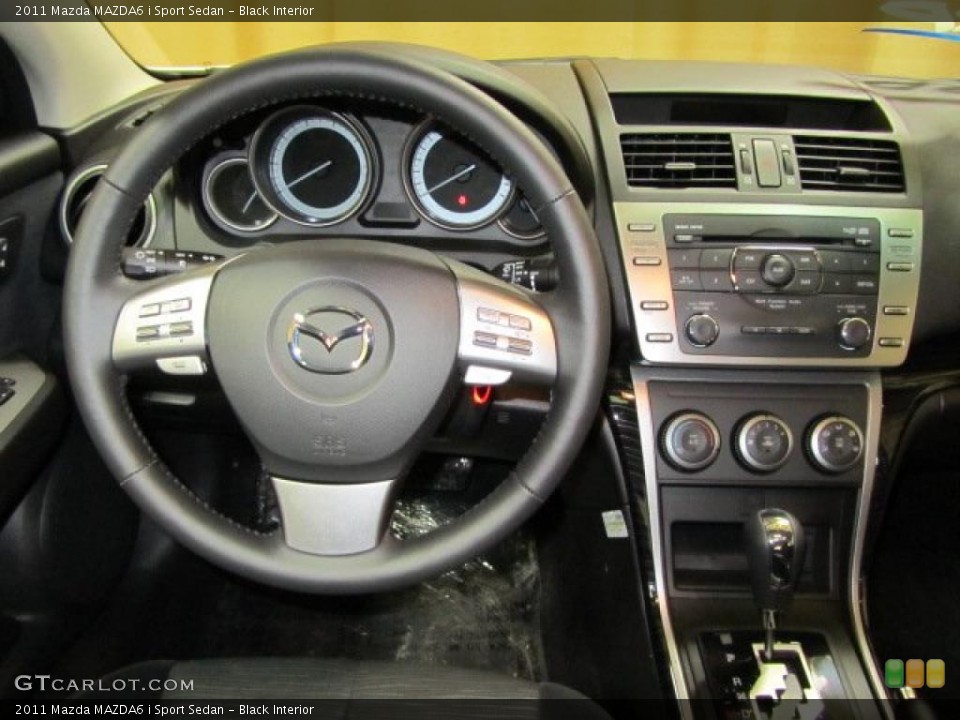 Black Interior Dashboard for the 2011 Mazda MAZDA6 i Sport Sedan #45233029