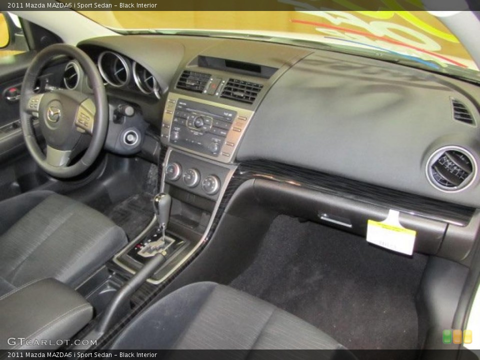 Black Interior Dashboard for the 2011 Mazda MAZDA6 i Sport Sedan #45233461