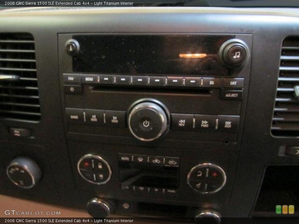 Light Titanium Interior Controls for the 2008 GMC Sierra 1500 SLE Extended Cab 4x4 #45233645