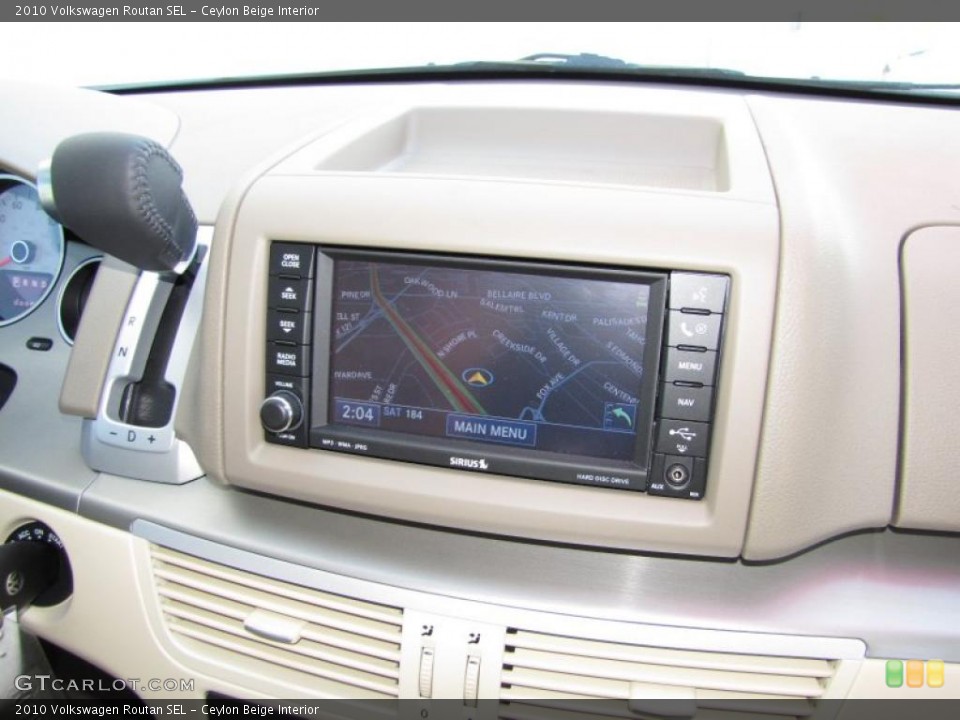 Ceylon Beige Interior Navigation for the 2010 Volkswagen Routan SEL #45235137