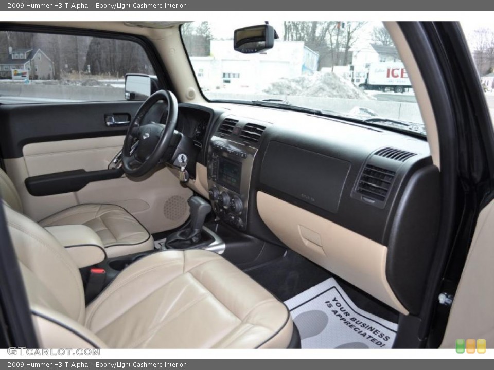 Ebony/Light Cashmere Interior Dashboard for the 2009 Hummer H3 T Alpha #45235361