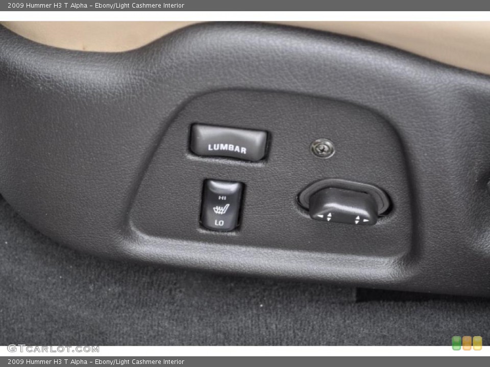 Ebony/Light Cashmere Interior Controls for the 2009 Hummer H3 T Alpha #45235473
