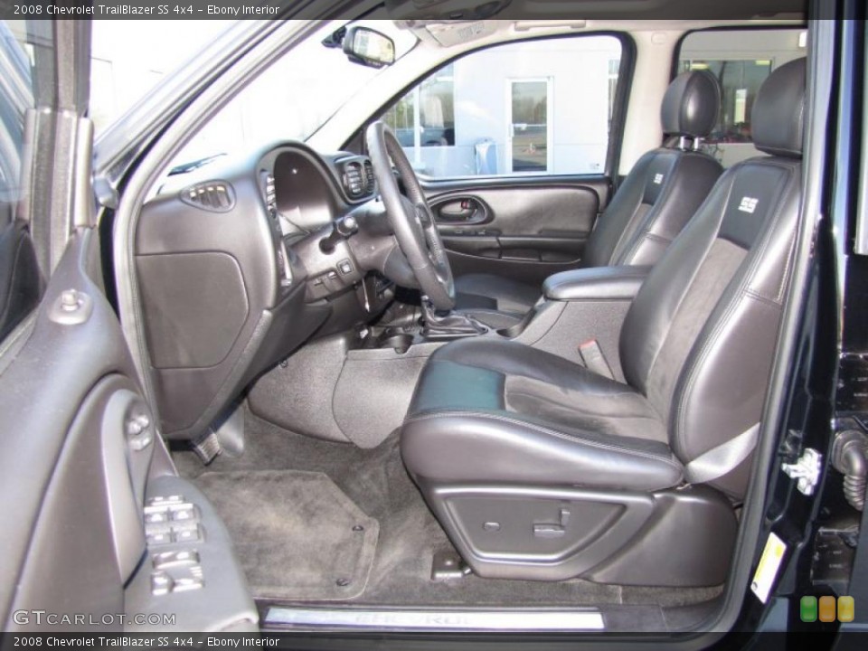 Ebony Interior Photo for the 2008 Chevrolet TrailBlazer SS 4x4 #45236153
