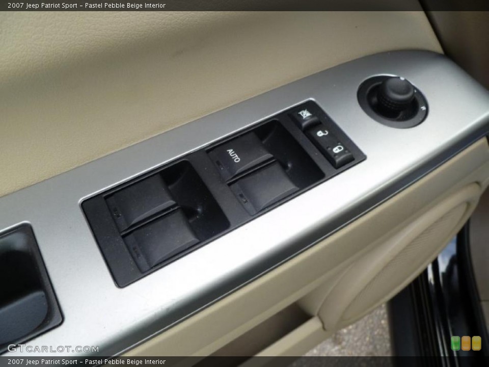 Pastel Pebble Beige Interior Controls for the 2007 Jeep Patriot Sport #45237313