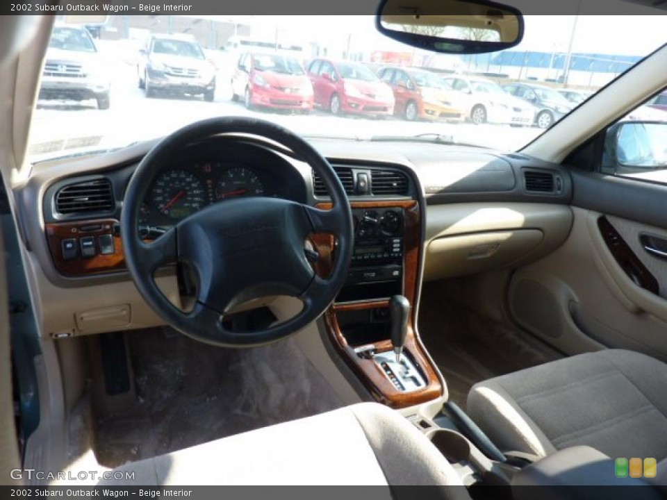 Beige Interior Prime Interior for the 2002 Subaru Outback Wagon #45238945