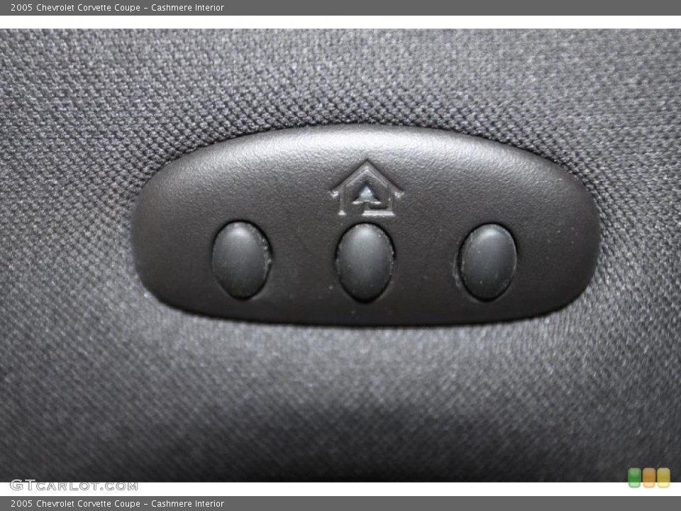 Cashmere Interior Controls for the 2005 Chevrolet Corvette Coupe #45239925