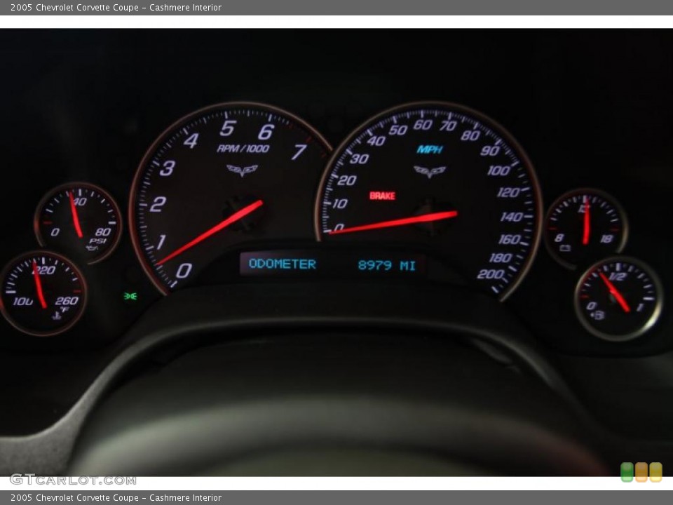 Cashmere Interior Gauges for the 2005 Chevrolet Corvette Coupe #45240154