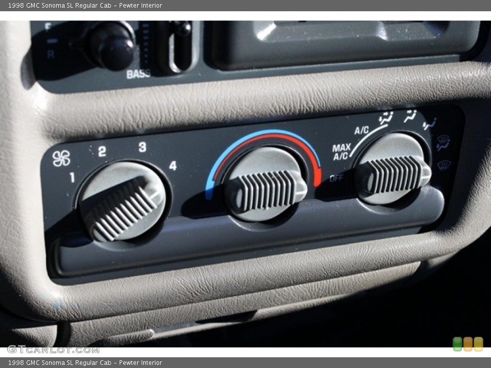 Pewter Interior Controls for the 1998 GMC Sonoma SL Regular Cab #45245146