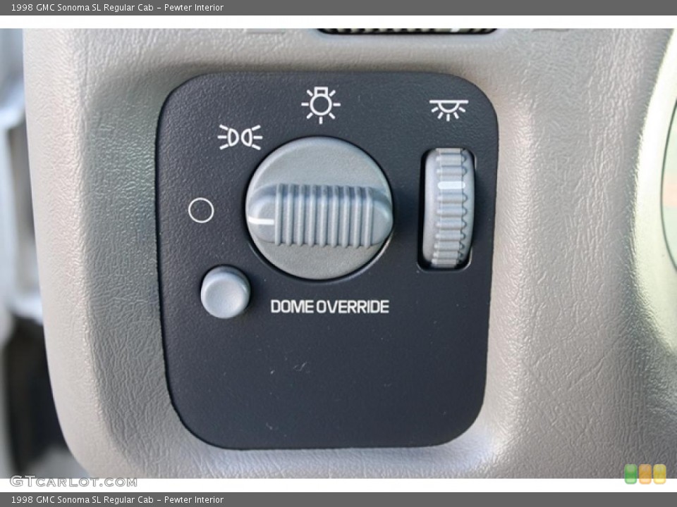 Pewter Interior Controls for the 1998 GMC Sonoma SL Regular Cab #45245154