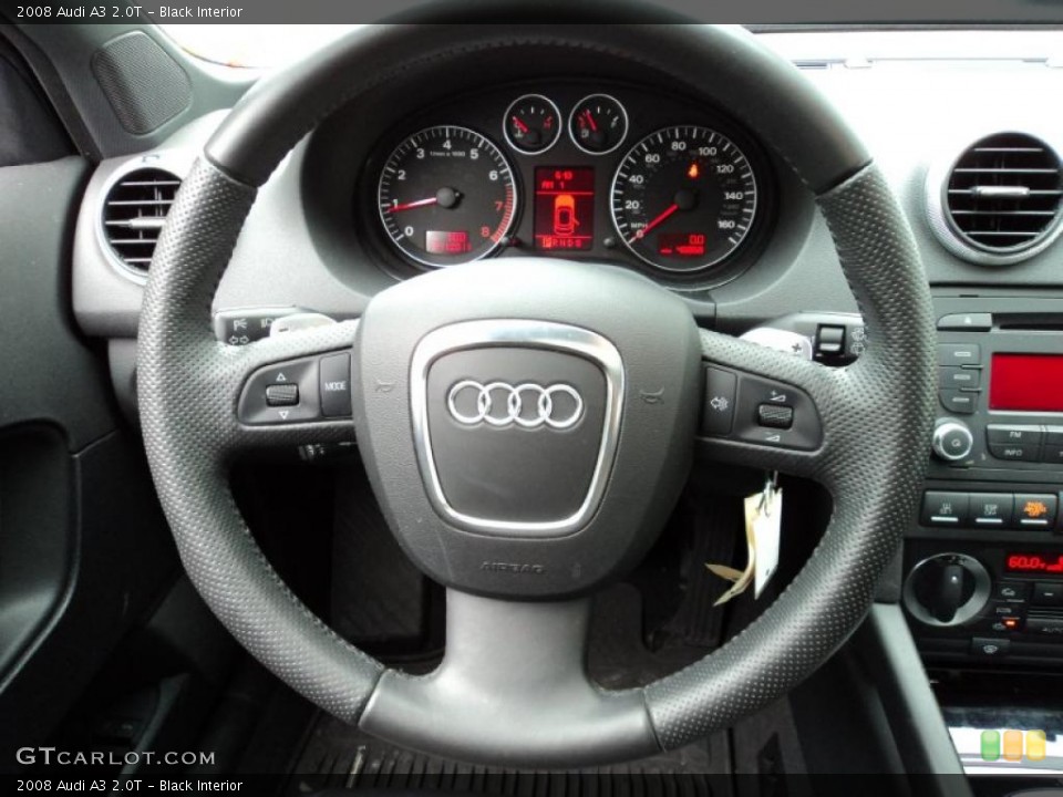 Black Interior Steering Wheel for the 2008 Audi A3 2.0T #45249064