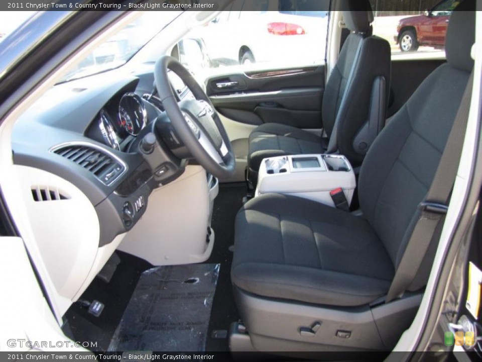 Black/Light Graystone Interior Photo for the 2011 Chrysler Town & Country Touring #45249372