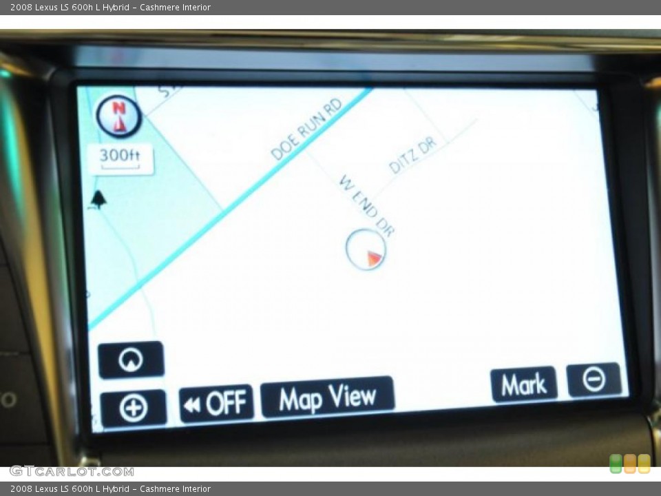 Cashmere Interior Navigation for the 2008 Lexus LS 600h L Hybrid #45249472