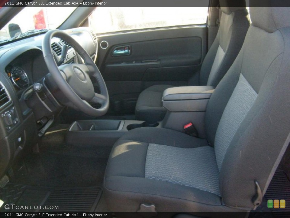 Ebony Interior Photo for the 2011 GMC Canyon SLE Extended Cab 4x4 #45250472