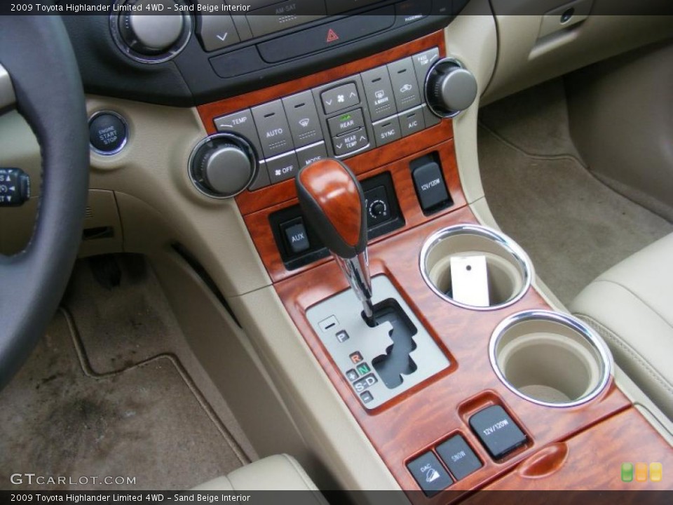 Sand Beige Interior Transmission for the 2009 Toyota Highlander Limited 4WD #45251524
