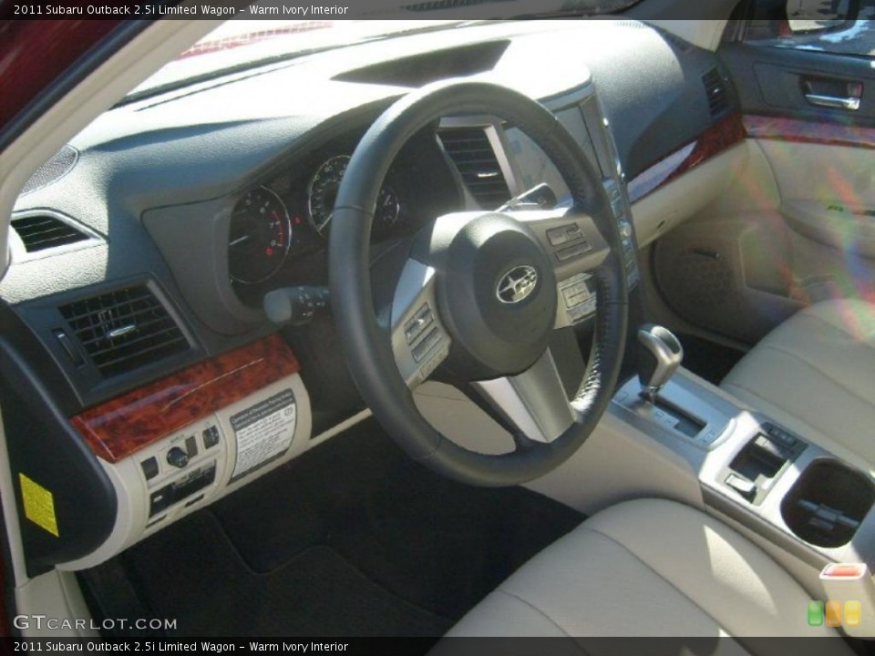 Warm Ivory Interior Prime Interior for the 2011 Subaru Outback 2.5i Limited Wagon #45251956
