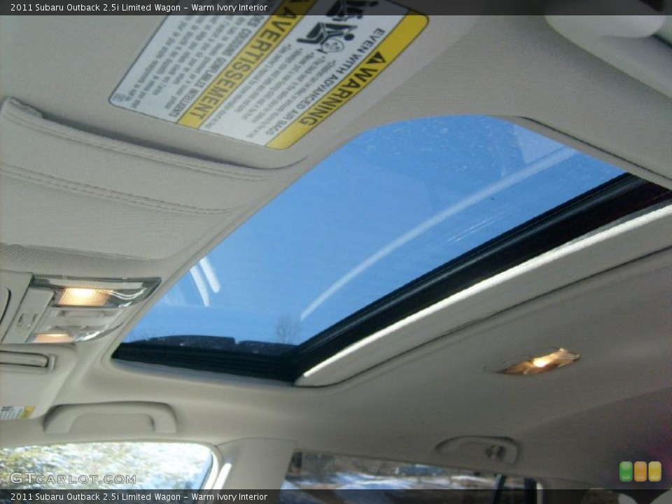 Warm Ivory Interior Sunroof for the 2011 Subaru Outback 2.5i Limited Wagon #45251964