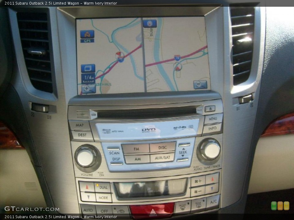 Warm Ivory Interior Controls for the 2011 Subaru Outback 2.5i Limited Wagon #45252204