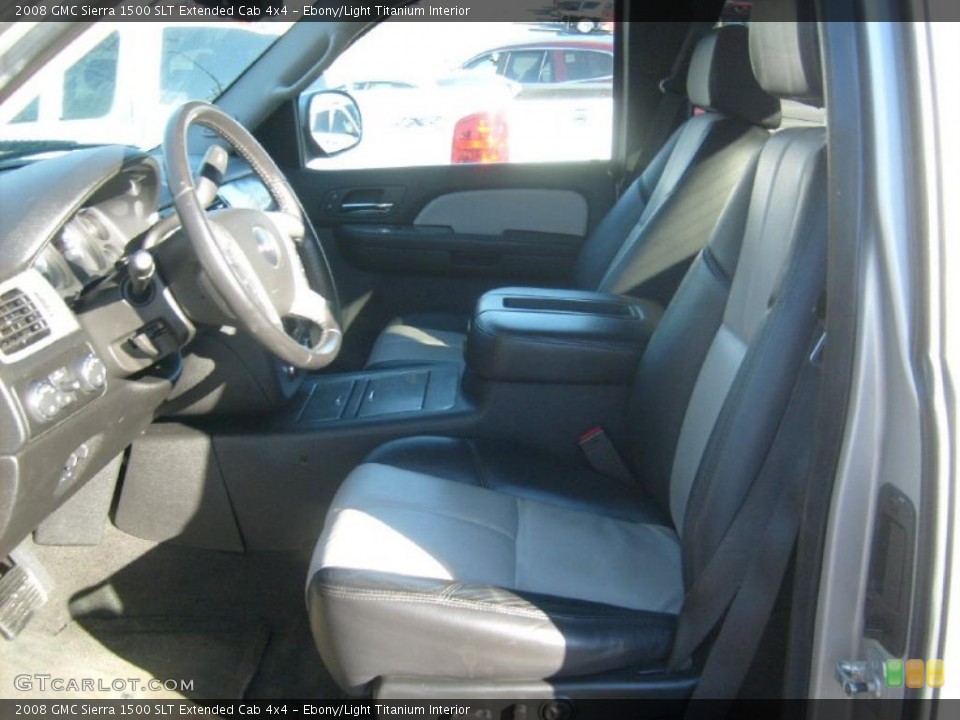 Ebony/Light Titanium Interior Photo for the 2008 GMC Sierra 1500 SLT Extended Cab 4x4 #45252404