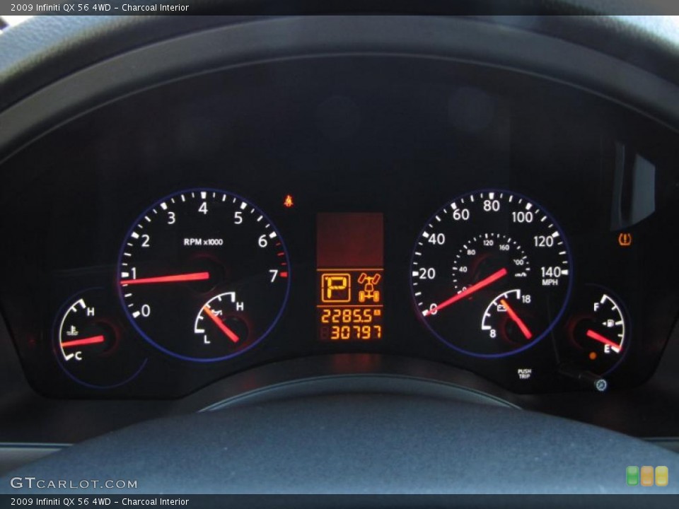 Charcoal Interior Gauges for the 2009 Infiniti QX 56 4WD #45253686