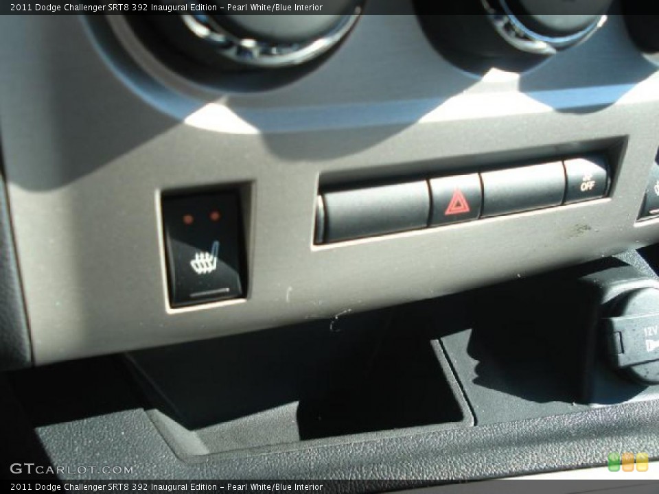 Pearl White/Blue Interior Controls for the 2011 Dodge Challenger SRT8 392 Inaugural Edition #45253804